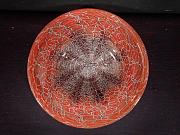 WMF Ikora Glasschale von Karl Wiedmann ca. B 27,7 x H 6,5 cm