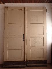 Haustür aus Weichholz, DIN links, ca. B 179,3 x H 249 cm