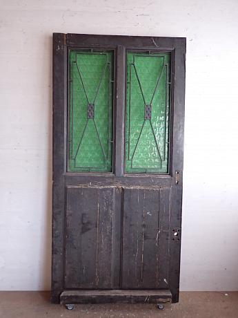 Haustür mit Fenster und Gitter ArtNr.4825