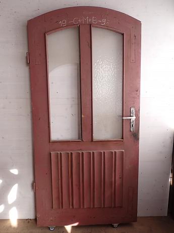 Haustür aus Eichenholz und Rundbogen ArtNr.4811