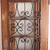 Haustür mit schmiedeeisernen Gitter ArtNr.4845