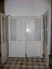 Wohnungseingangselement, Gehflügel DIN links, ca. B 168 + 2 x 71 cm x H 215 cm