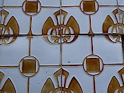 Jugendstilfliese geometrisch fortlaufend