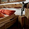Bett aus Eichebalken-Artnr.944