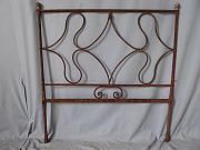 Historisches Bettgestell aus Schmiedeeisen, ca. H 96,5 x B 90 cm