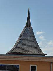 Historische Turmspitze, schiefergedeckt H ca. 3,50m