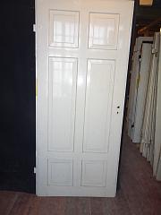 Zimmertür mit 6 Füllungen, DIN re, ca. 91 x 212 cm
