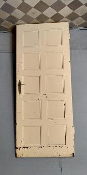 Zimmertür mit 10 Füllungen, DIN li, ca. 84,5 x 212 cm