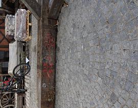 Eichebalken mit Steinpodest ArtNr. 494