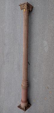 Riesige Gusssäule mit Kannelierung L ca. 473 cm