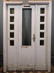 1,5- flügelige Windfangtür mit Blockrahmen, DIN rechts, ca. B 142 x H 211 cm