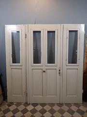 Dreiteilige Wohnungstüre, 1,5 Flügel, DIN links, ca. B 220 x H 226 cm VERKAUFT