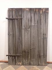 Rustikaler Fensterladen, Holzladen, Brettertürchen, ca. B 80 x H 115 cm