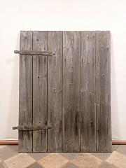 Rustikaler Fensterladen, Holzladen, Brettertürchen, ca. B 74 x H 98 cm