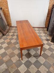 Couchtisch, Beistelltisch, Teak ca. B 65 x H 165 cm