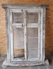 Zweiflügeliges Fenster mit Rahmen, ca. B 104 x H 163 cm
