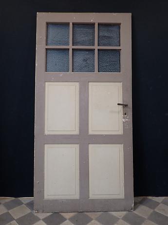 Haustür mit Kassettenfüllungen und Sprossenverglasung ArtNr. 1247