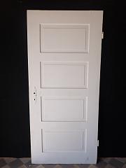 Zimmertür mit Kassettenfüllungen, DIN rechts, ca. B 92 x H 208 cm