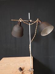 Tischklemmleuchte, Werkstattlampe, Arbeitsplatzleuchte, ca. B 40 x H 68 cm