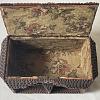 Tramp Art Holz Schatulle mit Löwenkopf ArtNr.3644