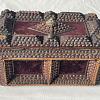 Tramp Art Holz Schatulle mit Löwenkopf ArtNr.3644