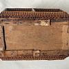 Tramp Art Holz Schatulle mit Löwenkopf ArtNr.3644