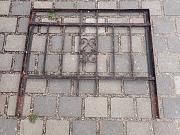 Schmiedeeiserner Zaun mit Gartentor & Treppengeländer, ca. L 6,9 lfm
