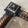 Tramp Art Holz Bilderrahmen mit Heiligenbild ArtNr.3620
