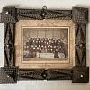 Tramp Art Holz Bilderrahmen mit Foto ArtNr.3610