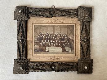 Tramp Art Holz Bilderrahmen mit Foto ArtNr.3610