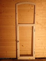 Vorfenster aus Weichholz, ca, B 70 cm, H 217,5 cm
