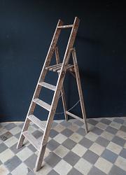 Holzleiter, Bockleiter, Klappleiter, ca. H 164 / 110 cm