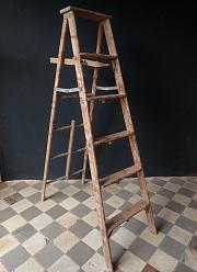 Holzleiter, Klappleiter, Bockleiter, ca. H 173 cm